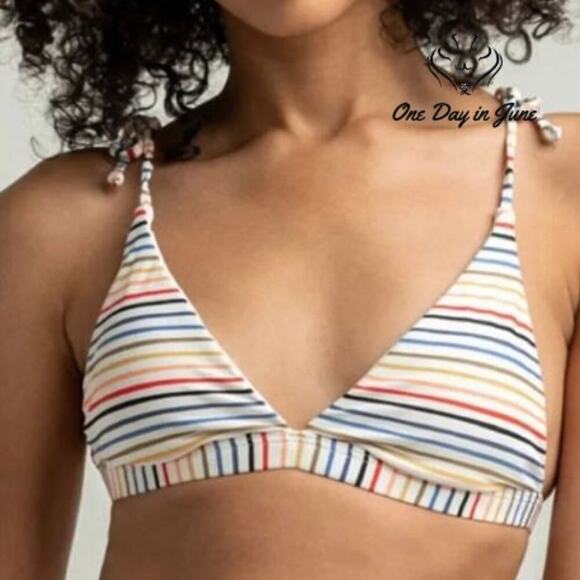 Billabong Gimme Sun Tall Triangle Bikini Top Size M - Picture 1 of 5